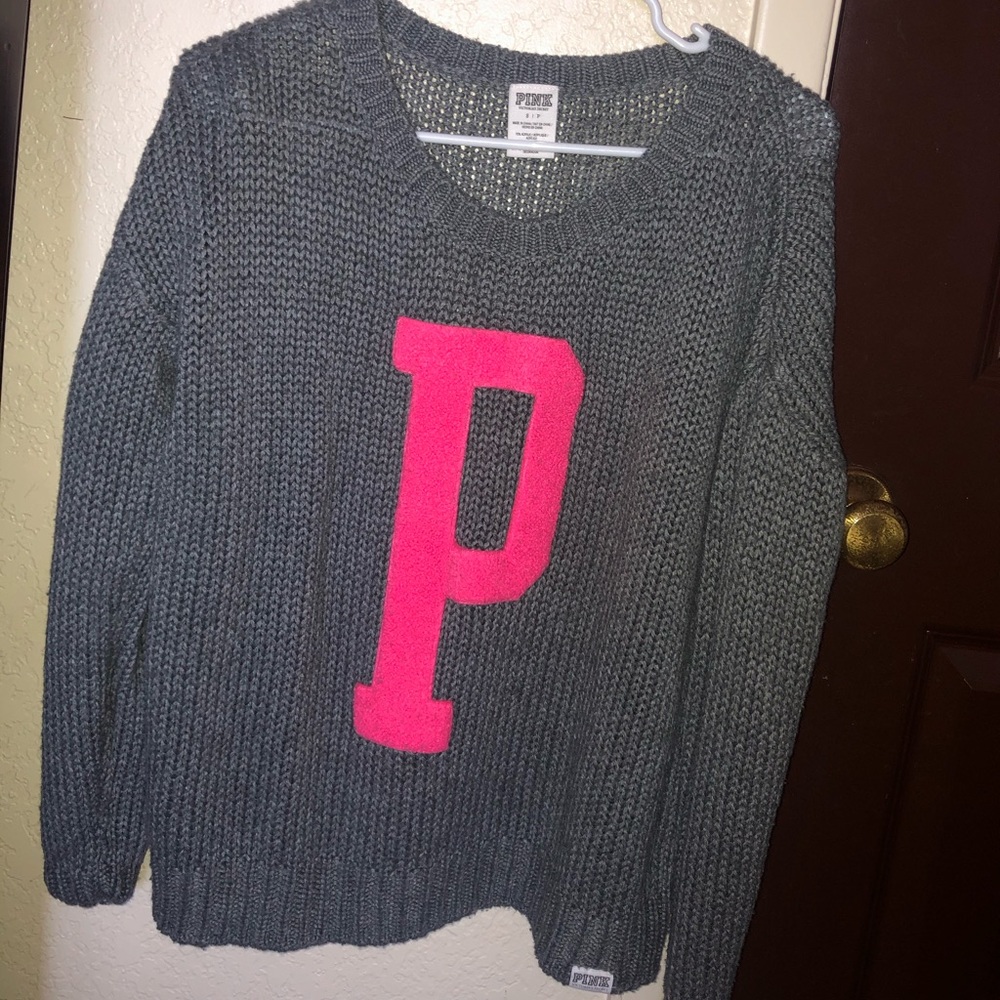 Pink knit sweater